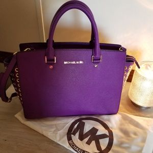 Michael Kors Large Selma Grommet Satchel